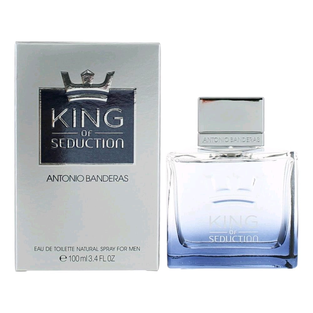 Bottle of King of Seduction by Antonio Banderas, 3.4 oz Eau De Toilette Spray for Men