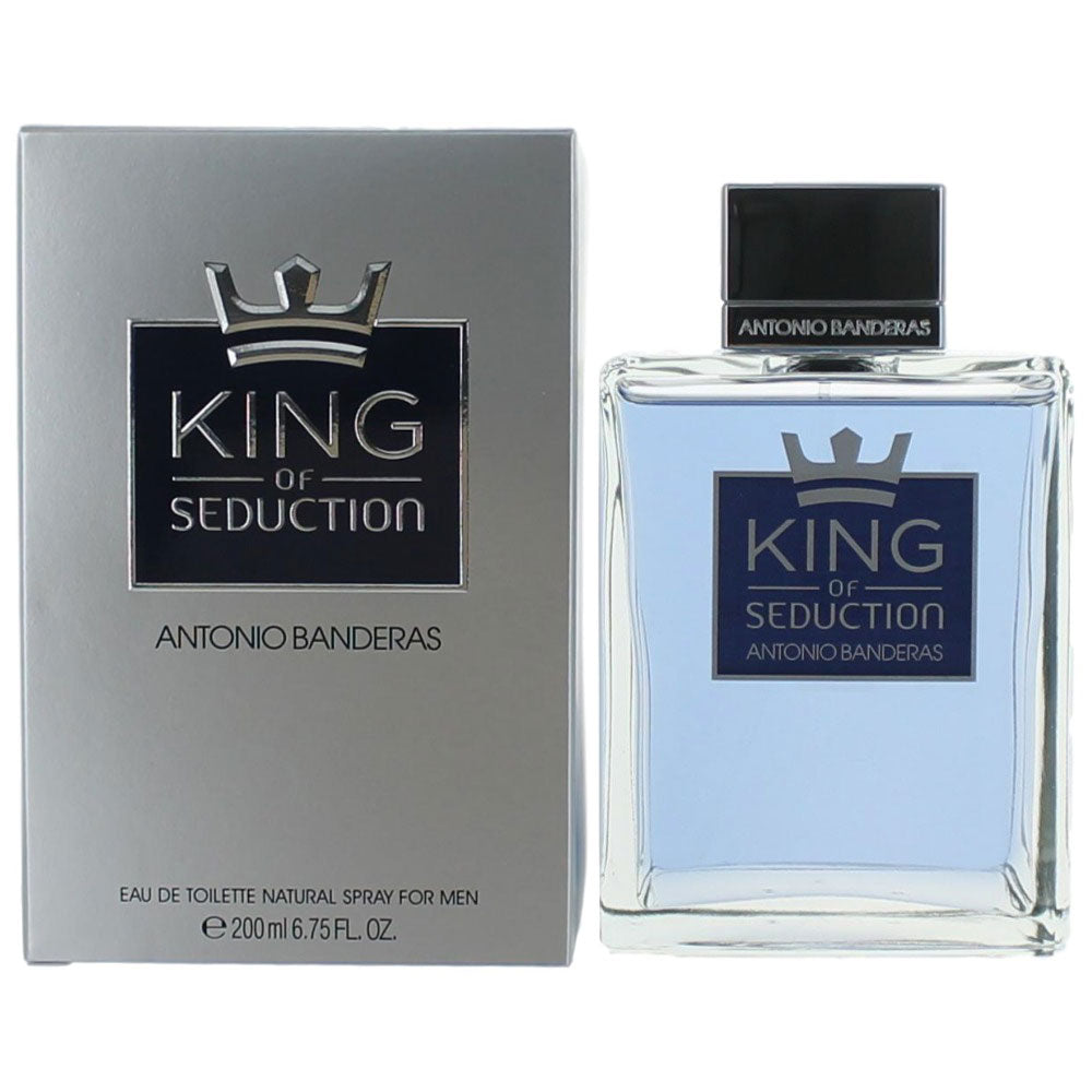 Bottle of King of Seduction by Antonio Banderas, 6.7 oz Eau De Toilette Spray for Men