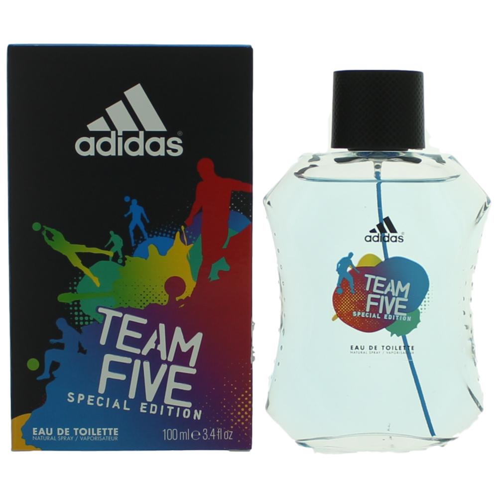 Bottle of Adidas Team Five by Adidas, 3.4 oz Eau De Toilette Spray for Men