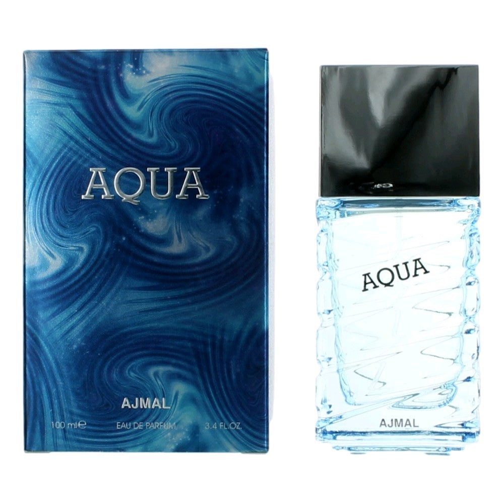 Bottle of Aqua by Ajmal, 3.4 oz Eau De Parfum Spray for Men