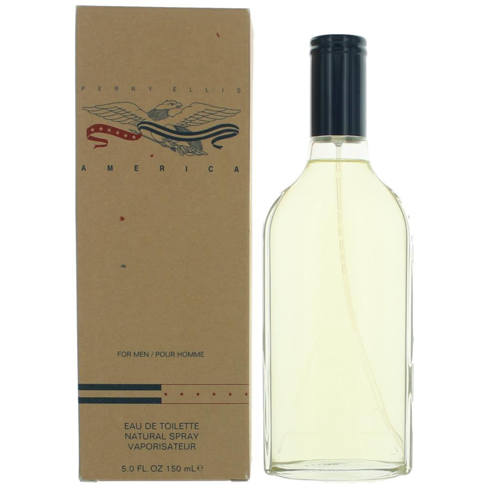 Bottle of America by Perry Ellis, 5 oz Eau De Toilette Spray for Men