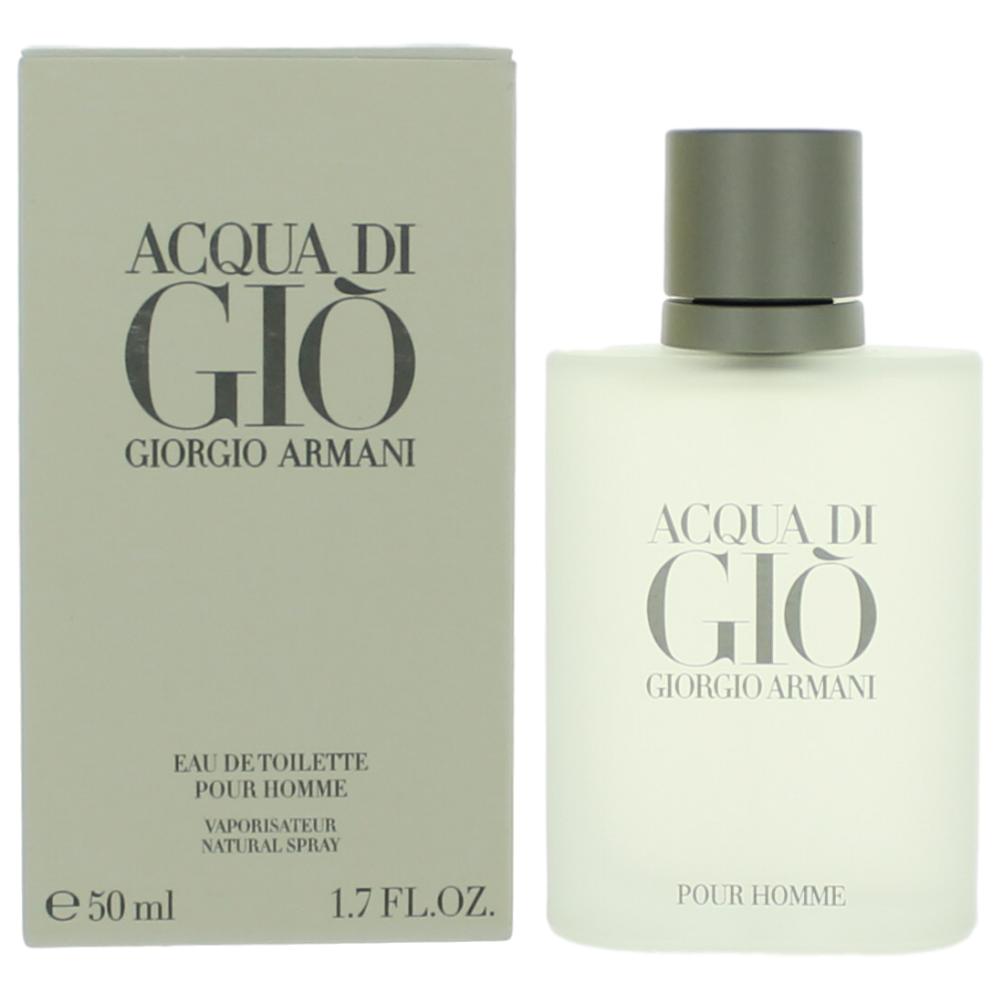Bottle of Acqua Di Gio by Giorgio Armani, 1.7 oz Eau De Toilette Spray for Men