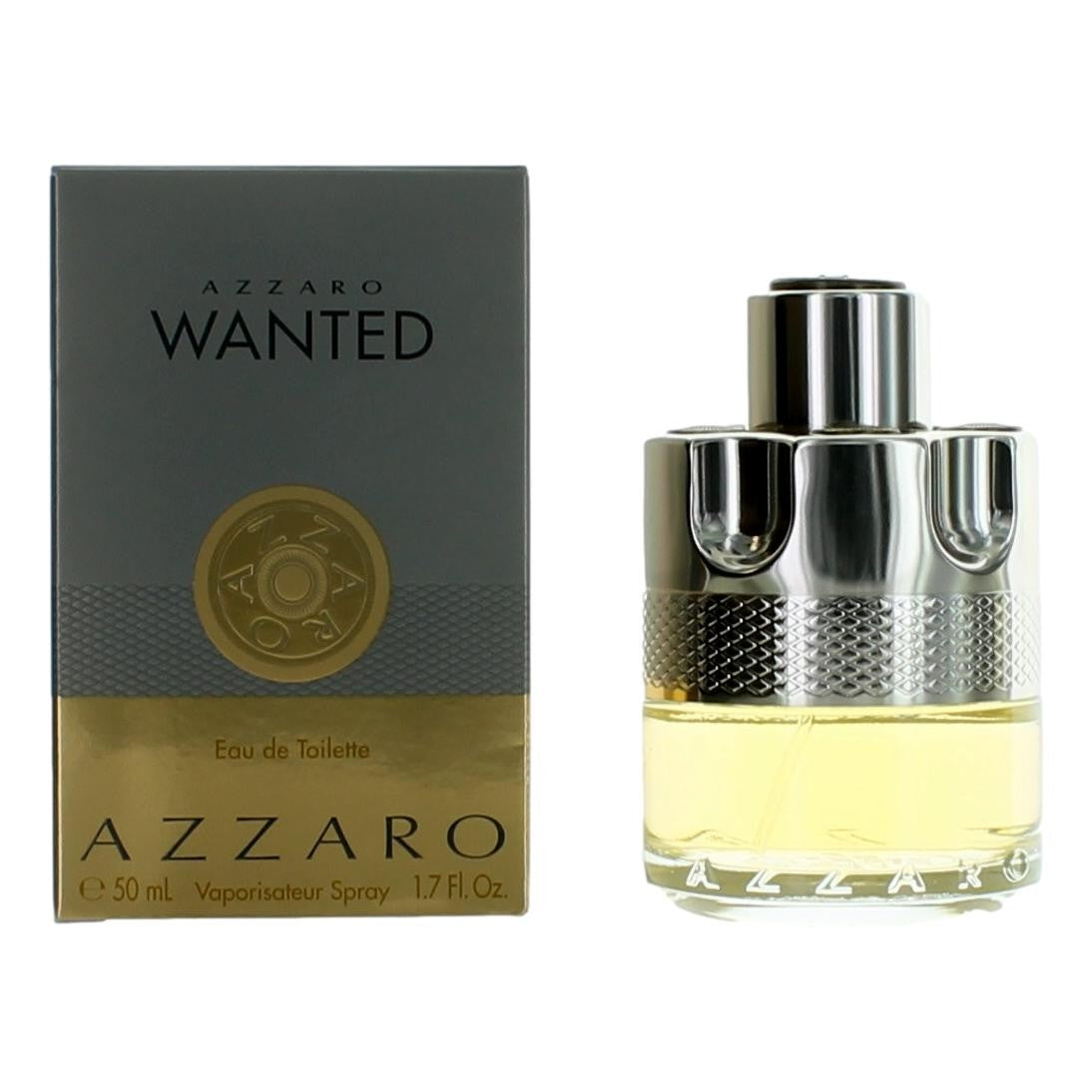 Bottle of Azzaro Wanted by Azzaro, 1.7 oz Eau de Toiliette Spray for Men