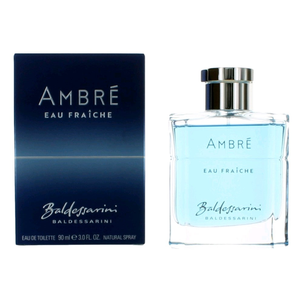 Bottle of Baldessarini Ambre Eau Fraiche by Baldessarini, 3 oz Eau De Toilette Spray for Men