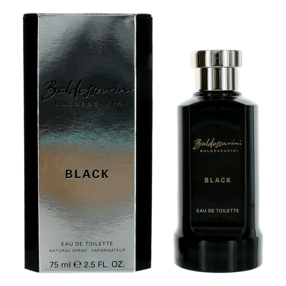 Bottle of Baldessarini Black by Baldessarini, 2.5 oz Eau De Toilette Spray for Men