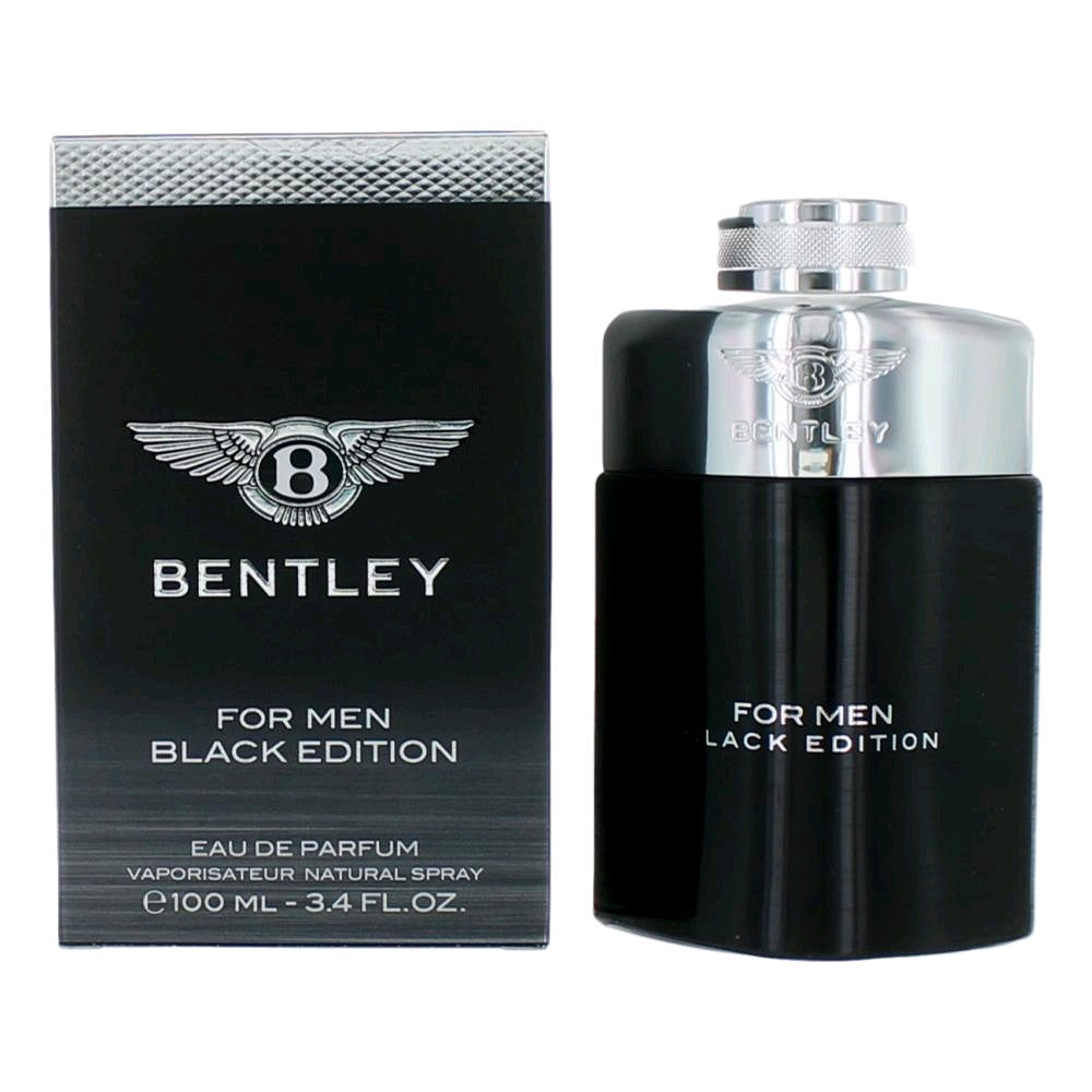 Bottle of Bentley Black Edition by Bentley, 3.4 oz Eau De Parfum Spray for Men