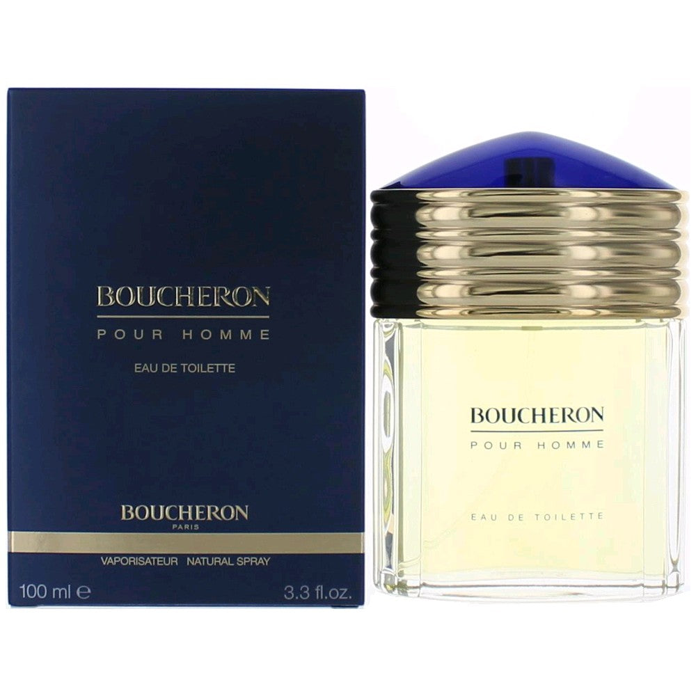 Bottle of Boucheron Pour Homme by Boucheron, 3.3 oz Eau De Toilette Spray for Men