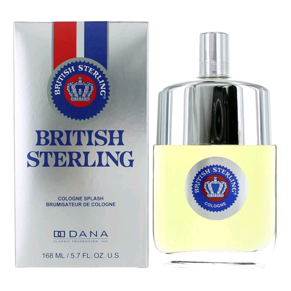 Bottle of British Sterling by Dana, 5.7 oz Eau De Cologne Splash for Men