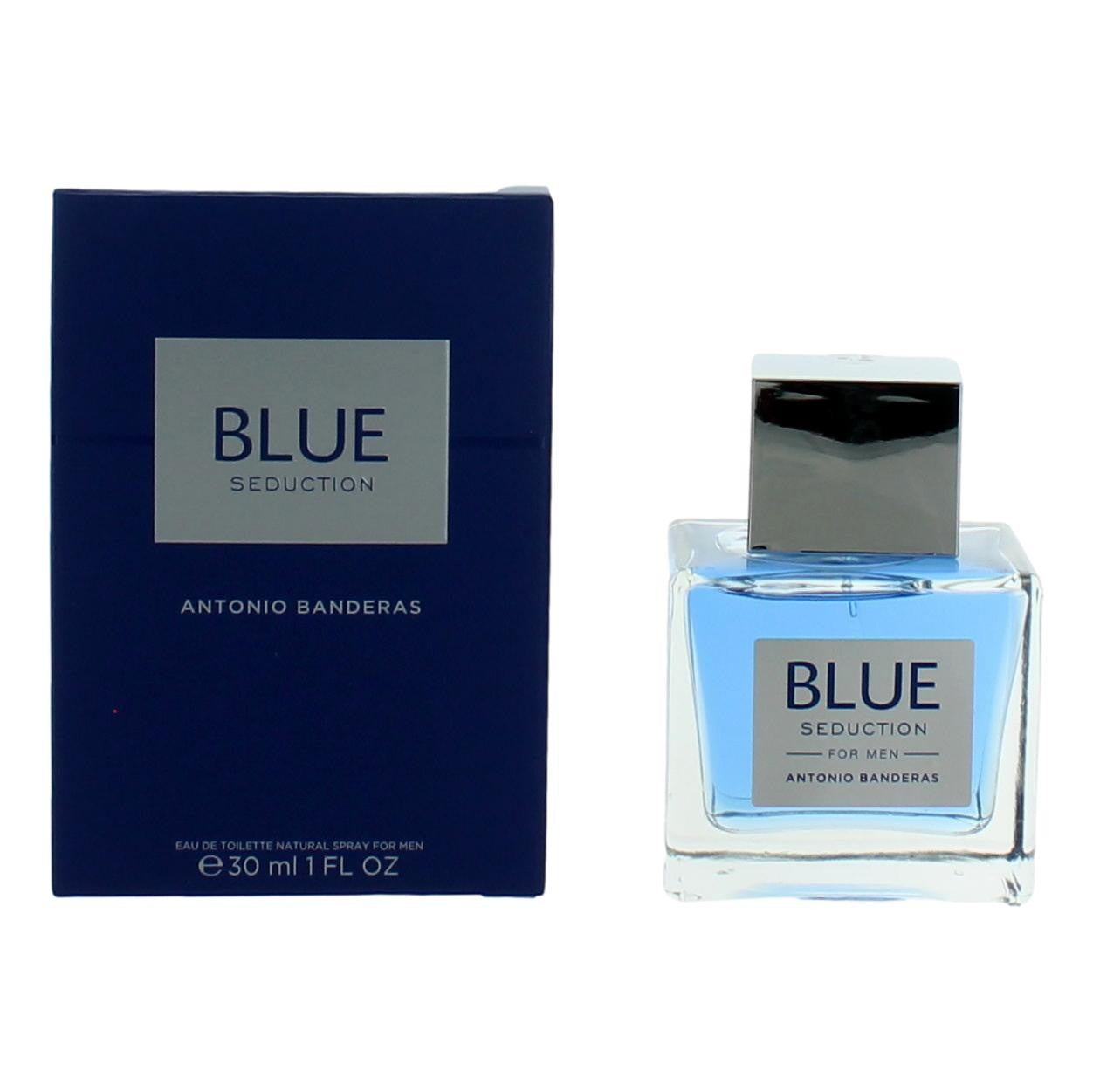 Bottle of Blue Seduction by Antonio Banderas, 1 oz Eau De Toilette Spray for Men