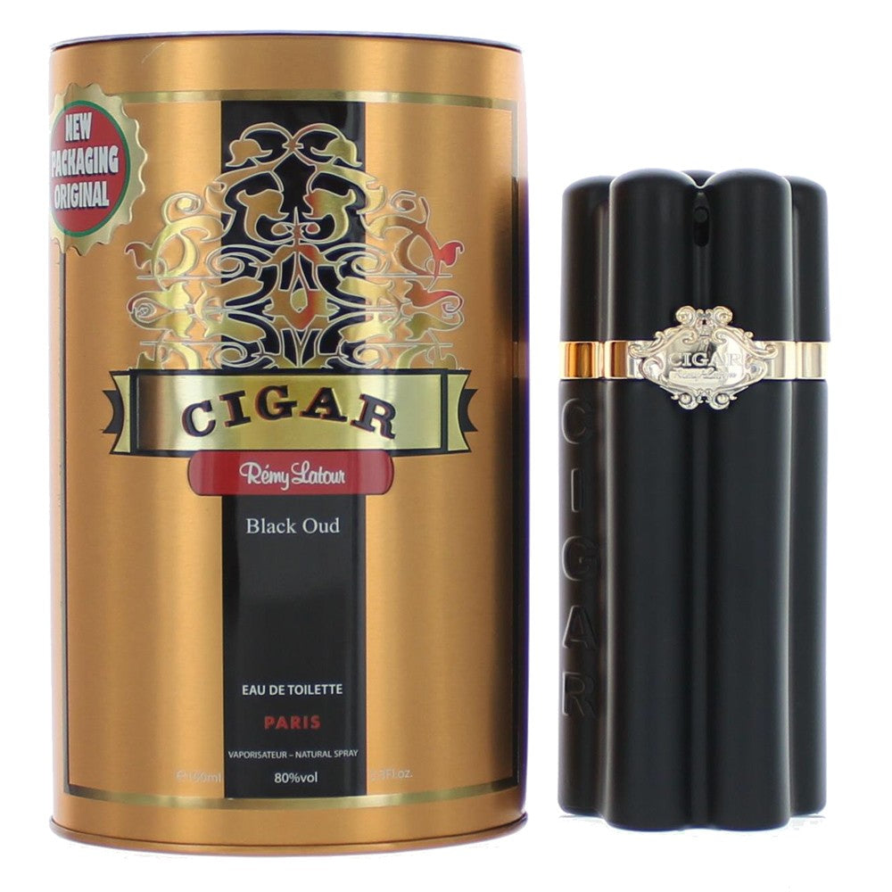 Bottle of Cigar Black Oud by Remy Latour, 3.3 oz Eau De Toilette Spray for Men