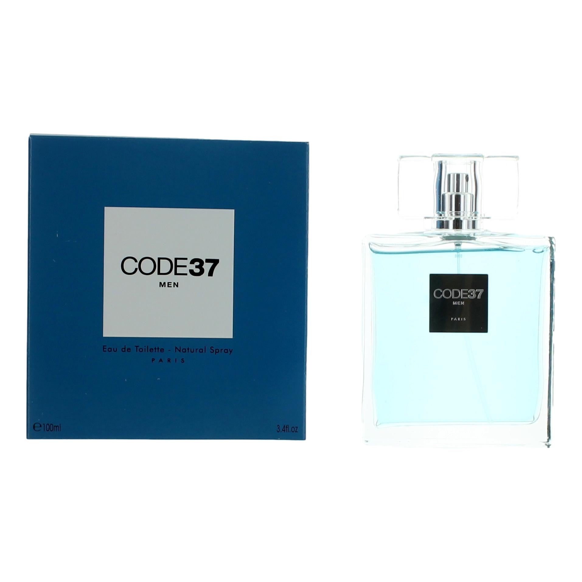 Bottle of Code 37 Cologne by Karen Low, 3.4 oz Eau De Toilette Spray for Men