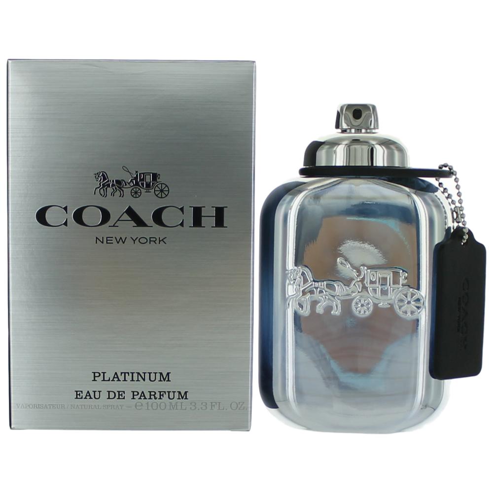 Bottle of Coach Platinum by Coach, 3.3 oz Eau De Parfum Spray for Men