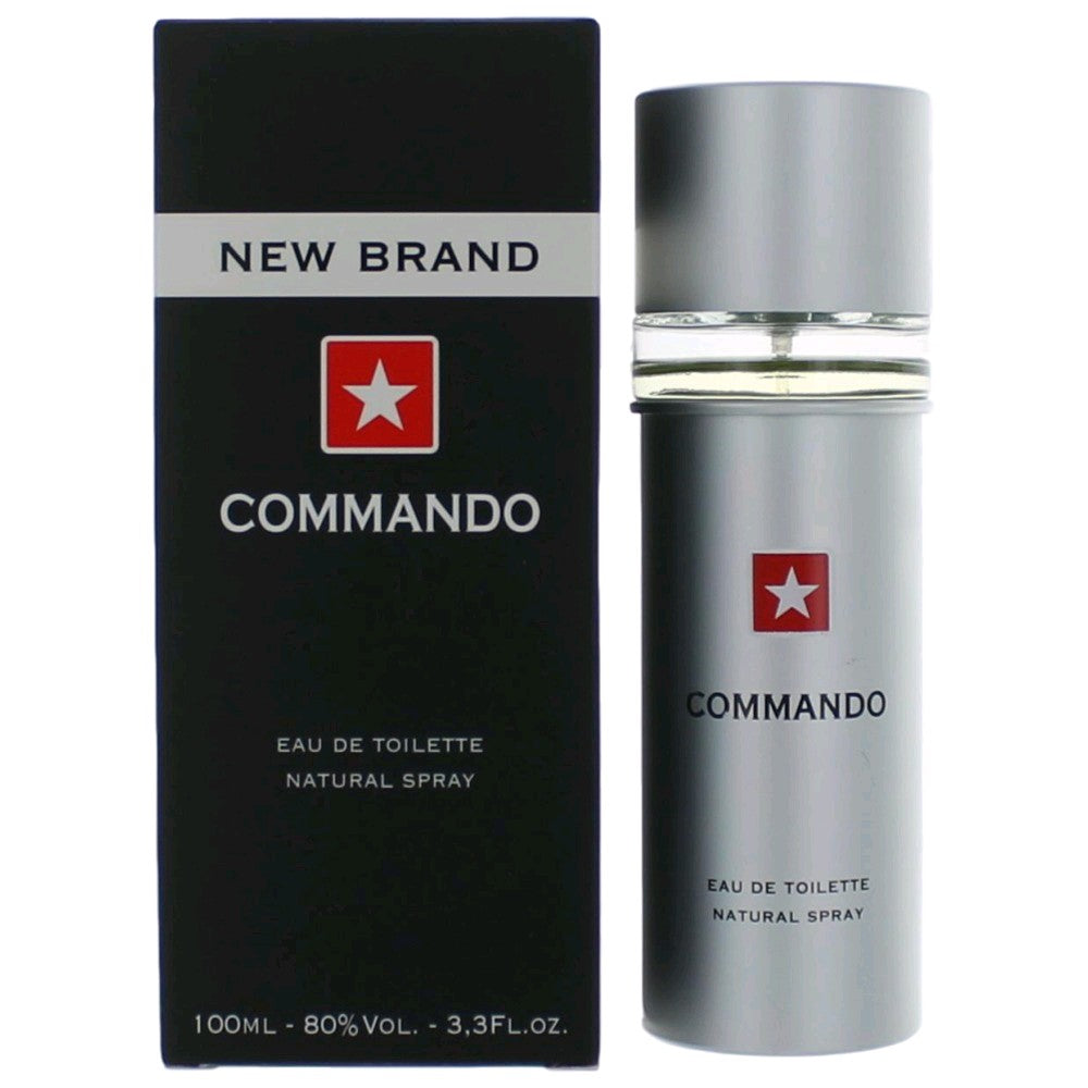 Bottle of Commando by New Brand, 3.3 oz Eau De Toilette Spray for Men