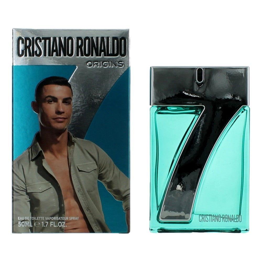 Bottle of CR7 Origins by Cristiano Ronaldo, 1.7 oz Eau De Toilette Spray for Men