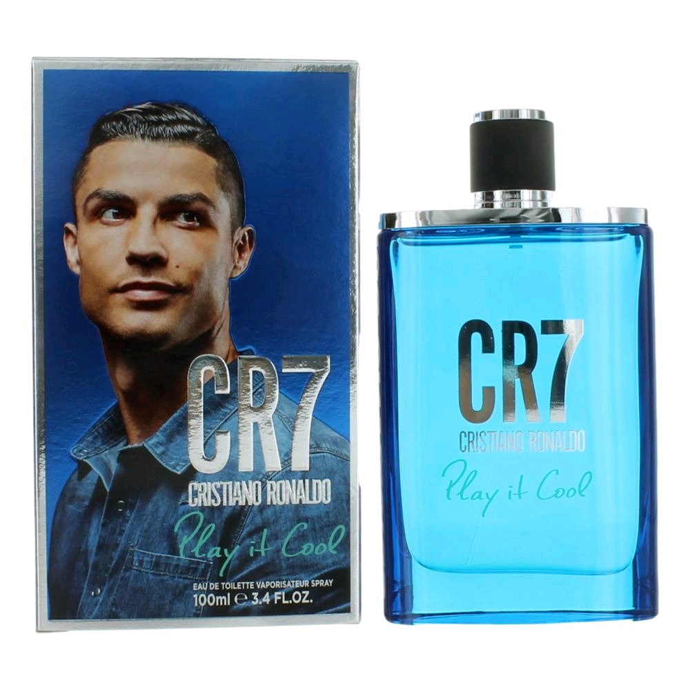 Bottle of CR7 Play It Cool by Cristiano Ronaldo, 3.4 oz Eau De Toilette Spray for Men