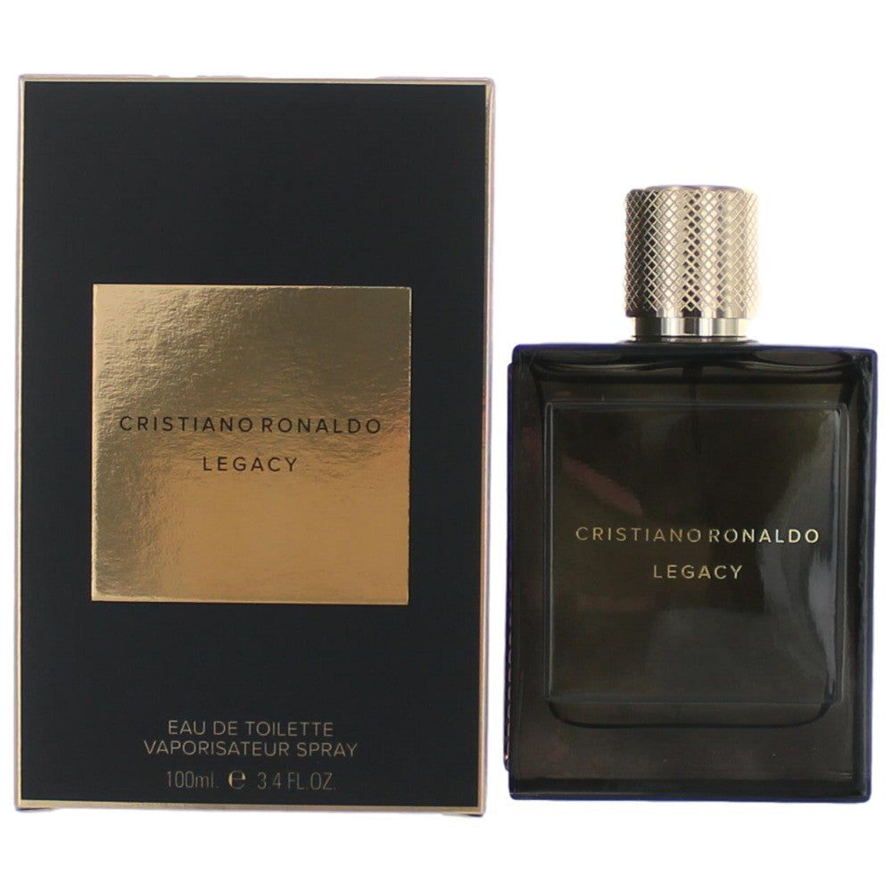 Bottle of Cristiano Ronaldo Legacy by Cristiano Ronaldo, 3.4 oz Eau De Toilette Spray for Men