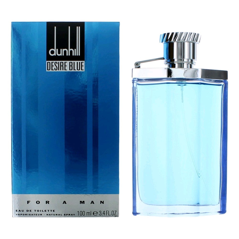 Bottle of Desire Blue by Alfred Dunhill, 3.4 oz Eau De Toilette Spray for Men