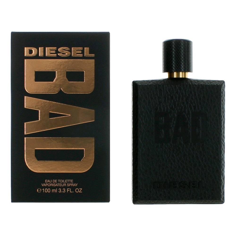 Bottle of Diesel Bad by Diesel, 3.3 oz Eau de Tolette Spray for Men