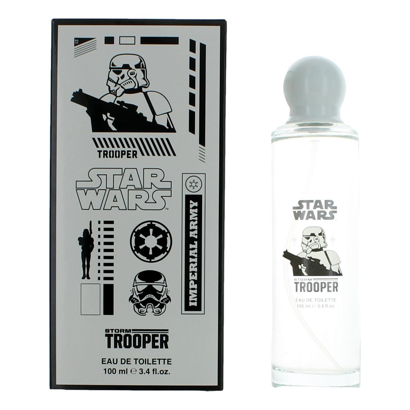 Bottle of Star Wars Storm Trooper 3D by Disney, 3.4 oz Eau De Toilette Spray for Boys