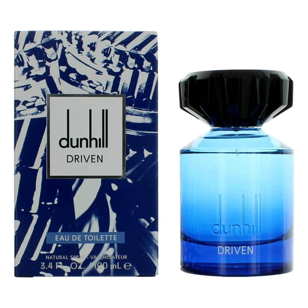 Bottle of Dunhill Driven Blue by Alfred Dunhill, 3.4 oz Eau De Toilette Spray for Men