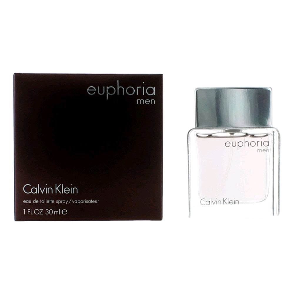 Bottle of Euphoria by Calvin Klein, 1 oz Eau De Toilette Spray for Men
