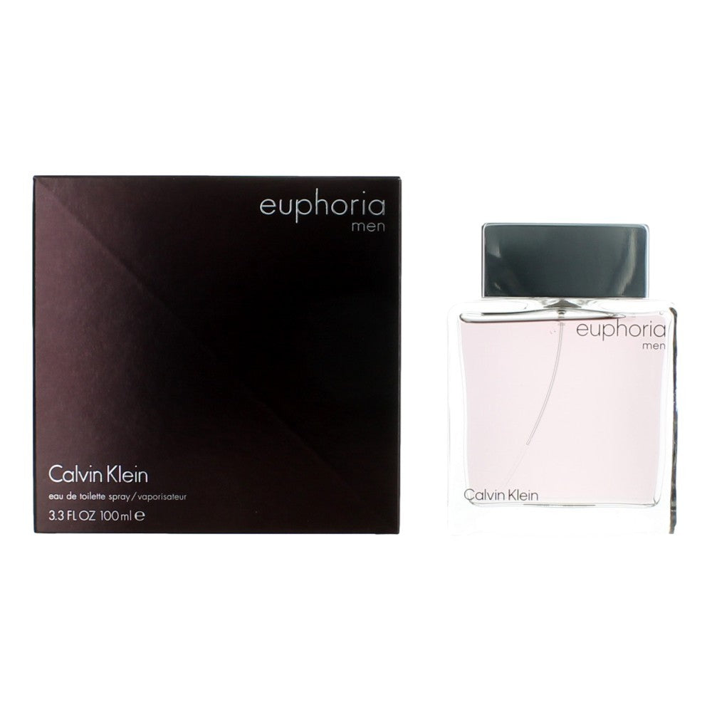 Bottle of Euphoria by Calvin Klein, 3.3 oz Eau De Toilette Spray for Men