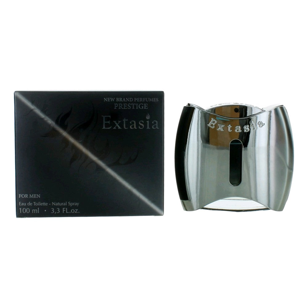 Bottle of Extasia by New Brand, 3.3 oz Eau De Toilette Spray for Men