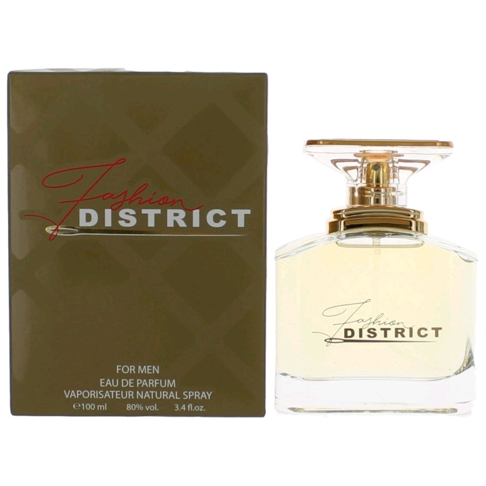 Bottle of Fashion District by Fashion District, 3.4 oz Eau De Parfum Spray for Men