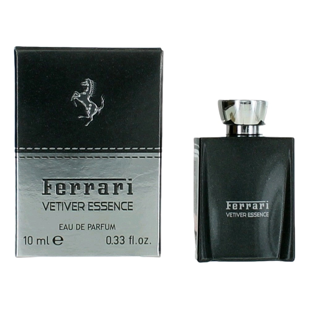 Bottle of Ferrari Vetiver Essence by Ferrari, .33 oz Eau De Parfum Splash for Men