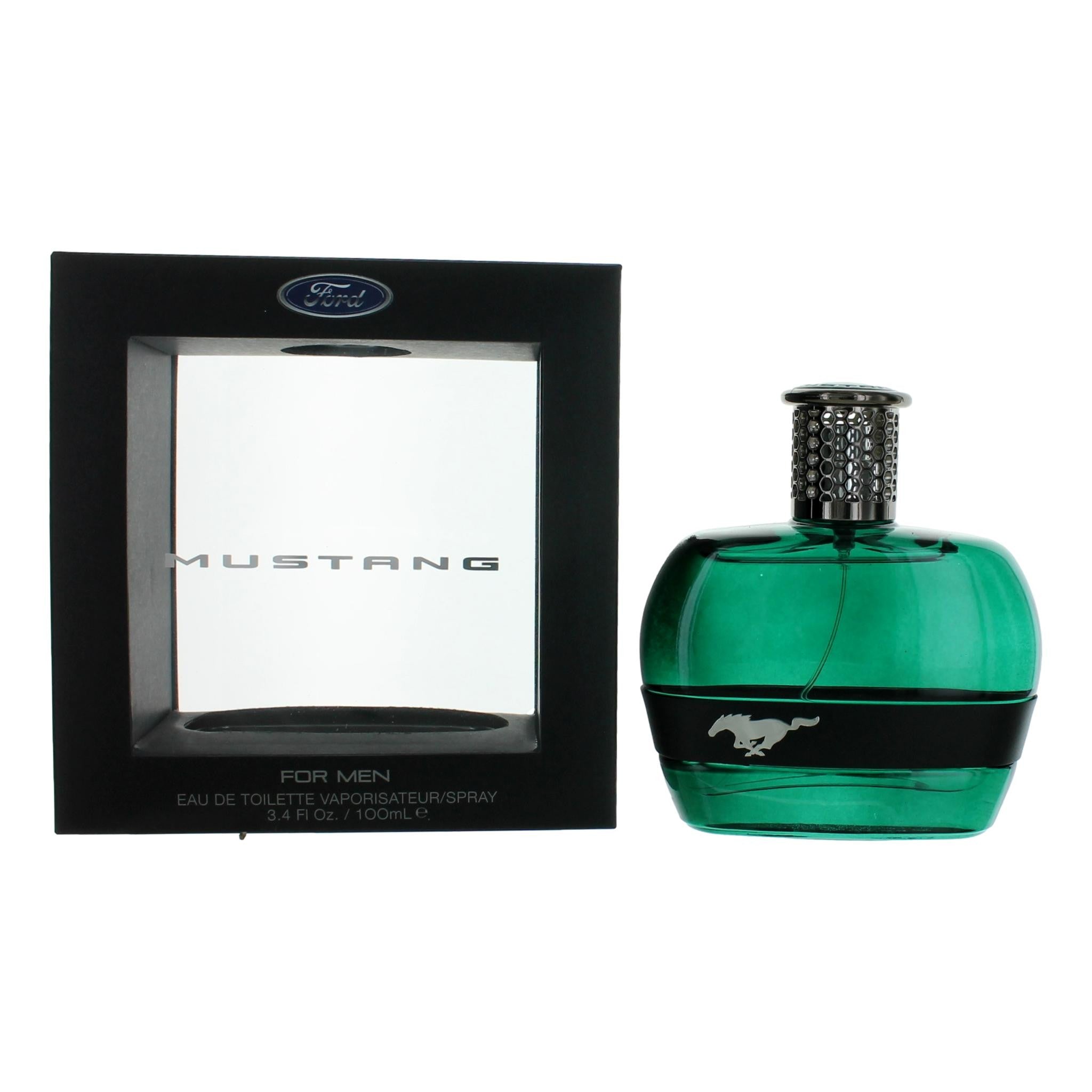 Bottle of Mustang Green by Mustang, 3.4 oz Eau De Toilette Spray for Men