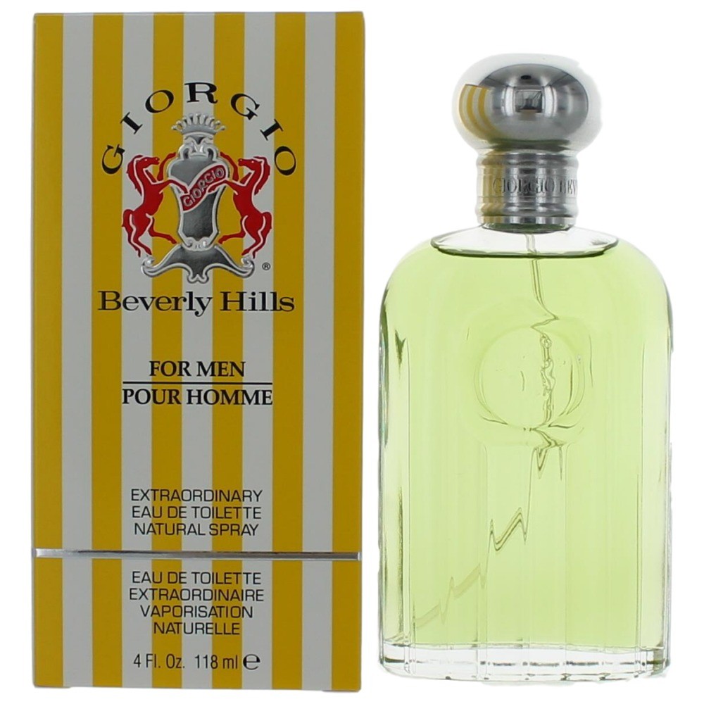 Bottle of Giorgio by Beverly Hills, 4 oz Extraordinary Eau De Toilette Spray for Men