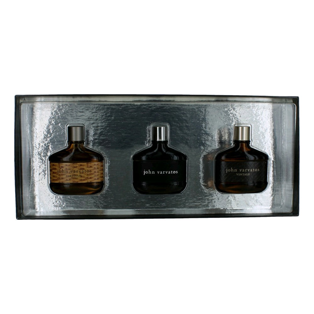 Bottle of John Varvatos by John Varvatos, 3 Piece Variety Set for Men