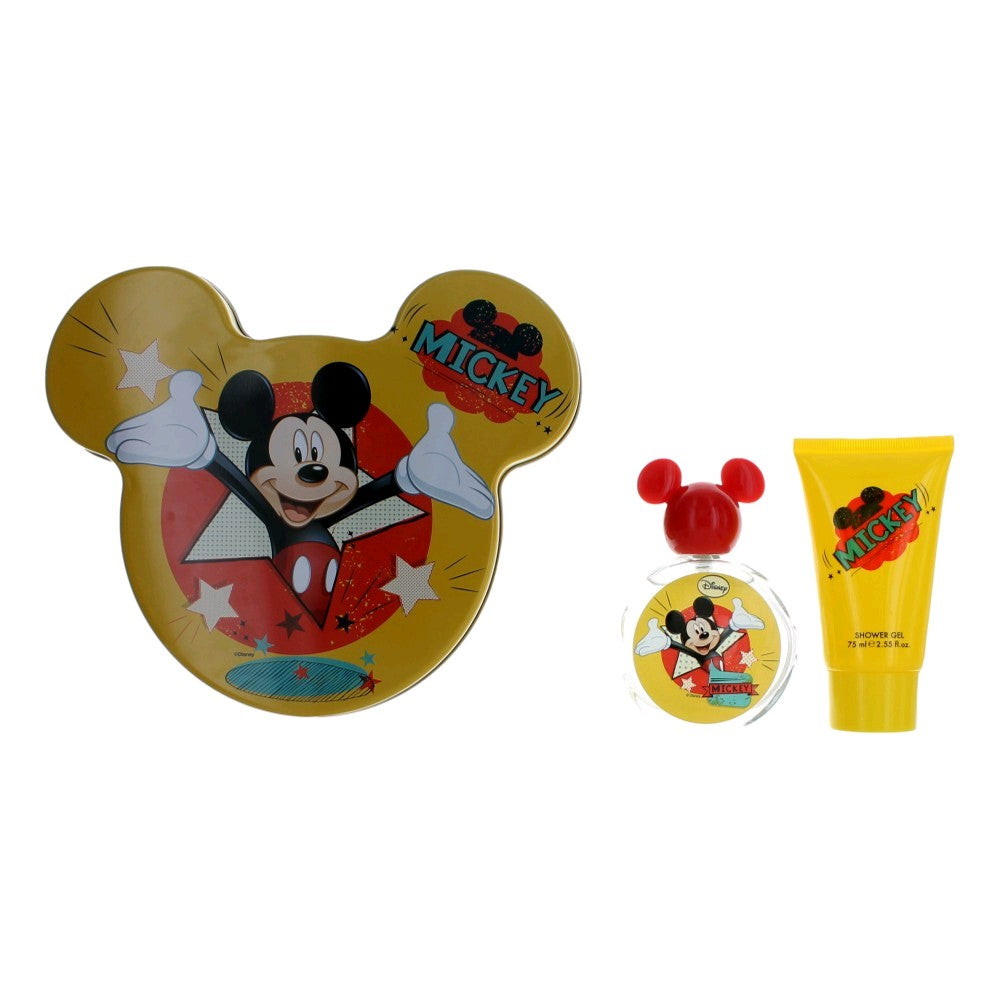 Bottle of Mickey Mouse by Disney, 2 Piece Gift Set for Boys