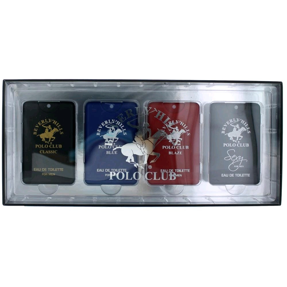 Bottle of BHPC Pocket Collection by Beverly Hills Polo Club, 4 Piece Set for Men