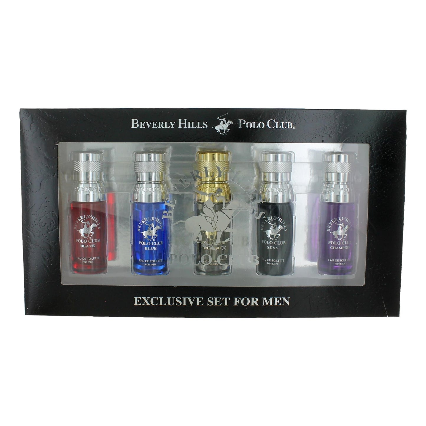 Bottle of BHPC Exclusive Set by Beverly Hills Polo Club, 5 Piece Variety set for Men