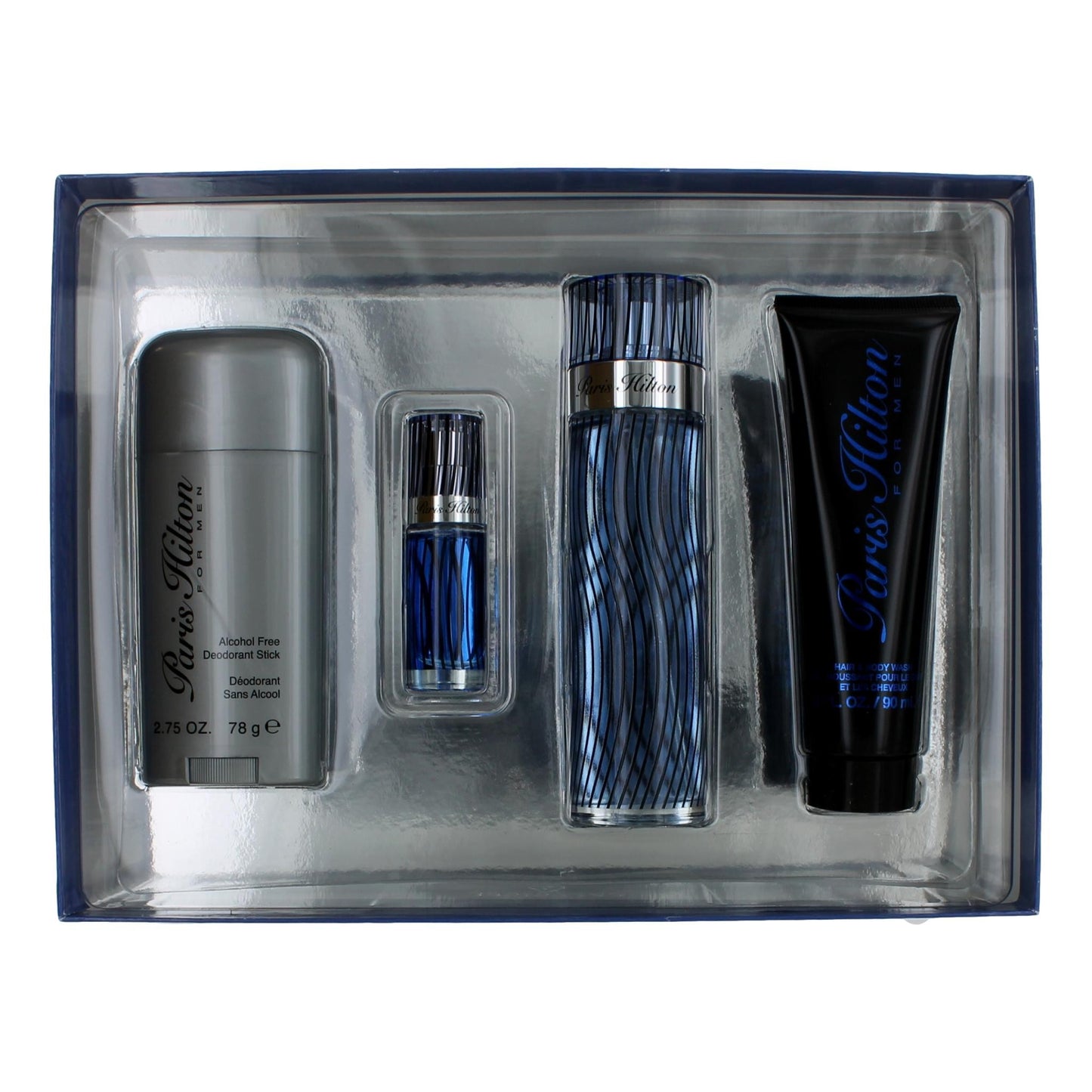 Bottle of Paris Hilton by Paris Hilton, 4 Piece Gift Set for Men