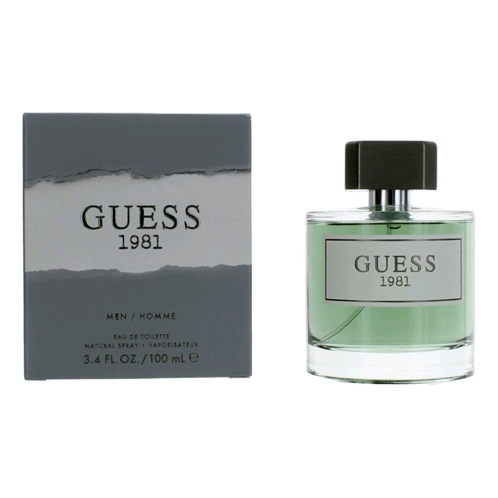 Bottle of Guess 1981 by Guess, 3.4 oz Eau De Toilette Spray for Men