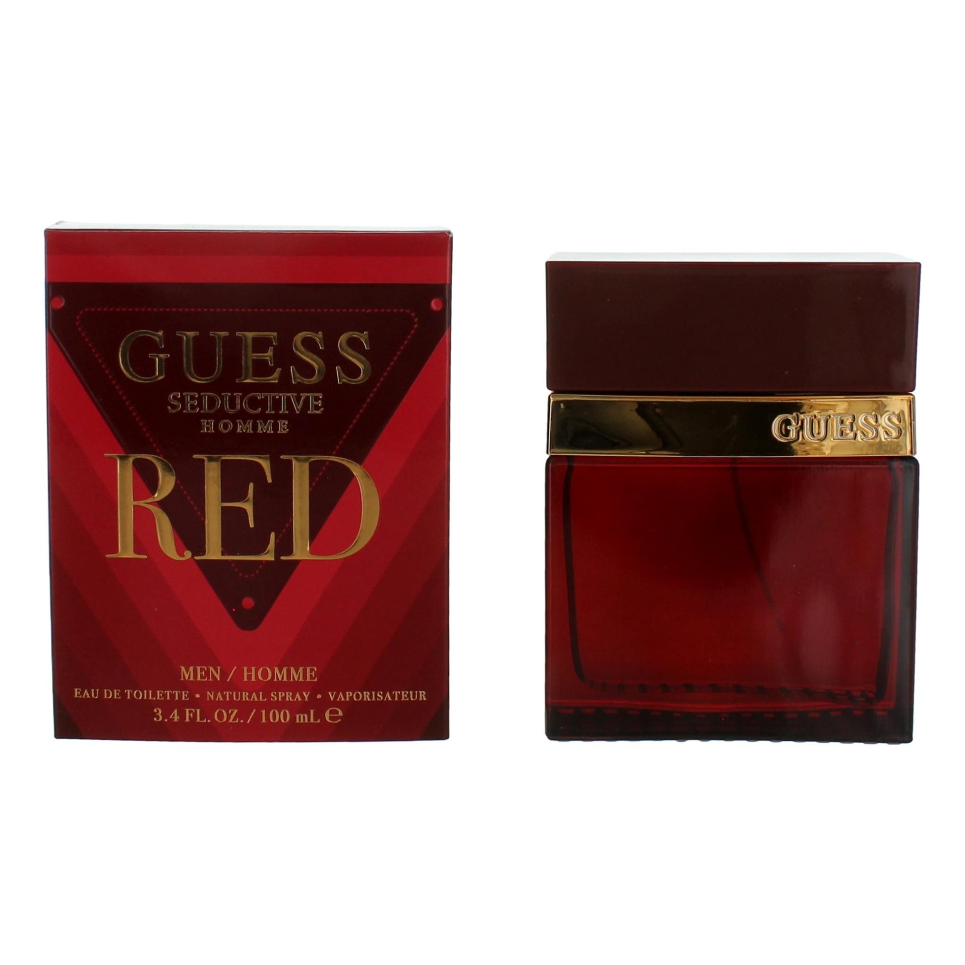 Bottle of Guess Seductive Homme Red by Guess, 3.4 oz Eau de Toilette Spray for Men