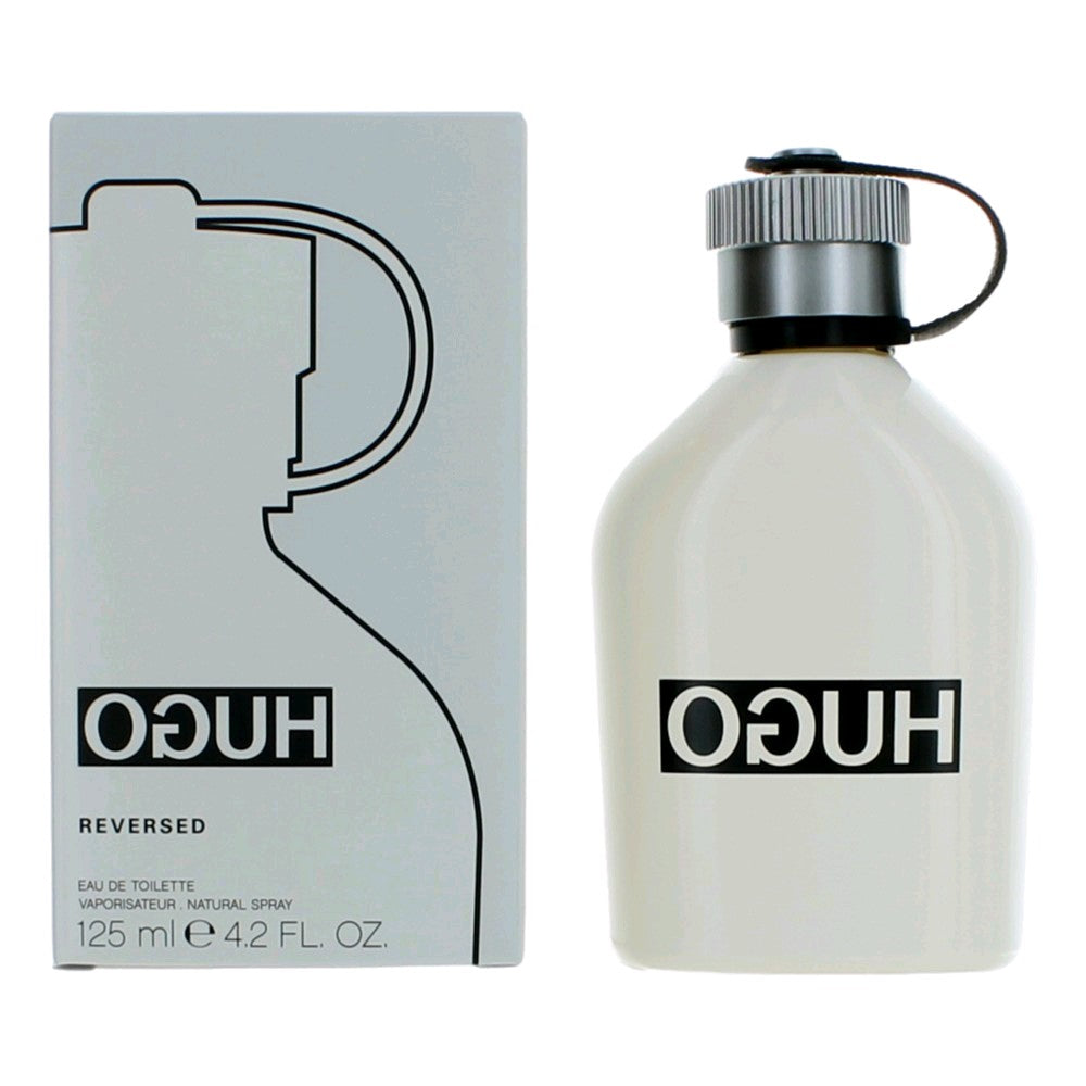 Bottle of Hugo Reversed by Hugo Boss, 4.2 oz Eau De Toilette Spray for Men