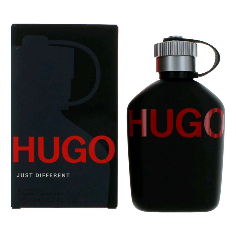 Bottle of Hugo Just Different by Hugo Boss, 4.2 oz Eau De Toilette Spray for Men