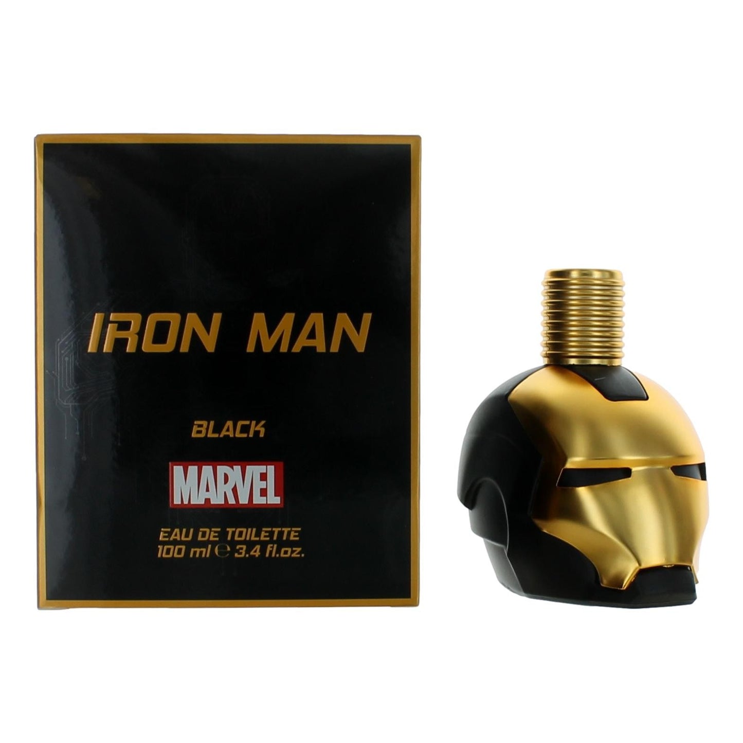 Bottle of Iron Man Black by Iron Man, 3.4 oz Eau de Toilette Spray for Men