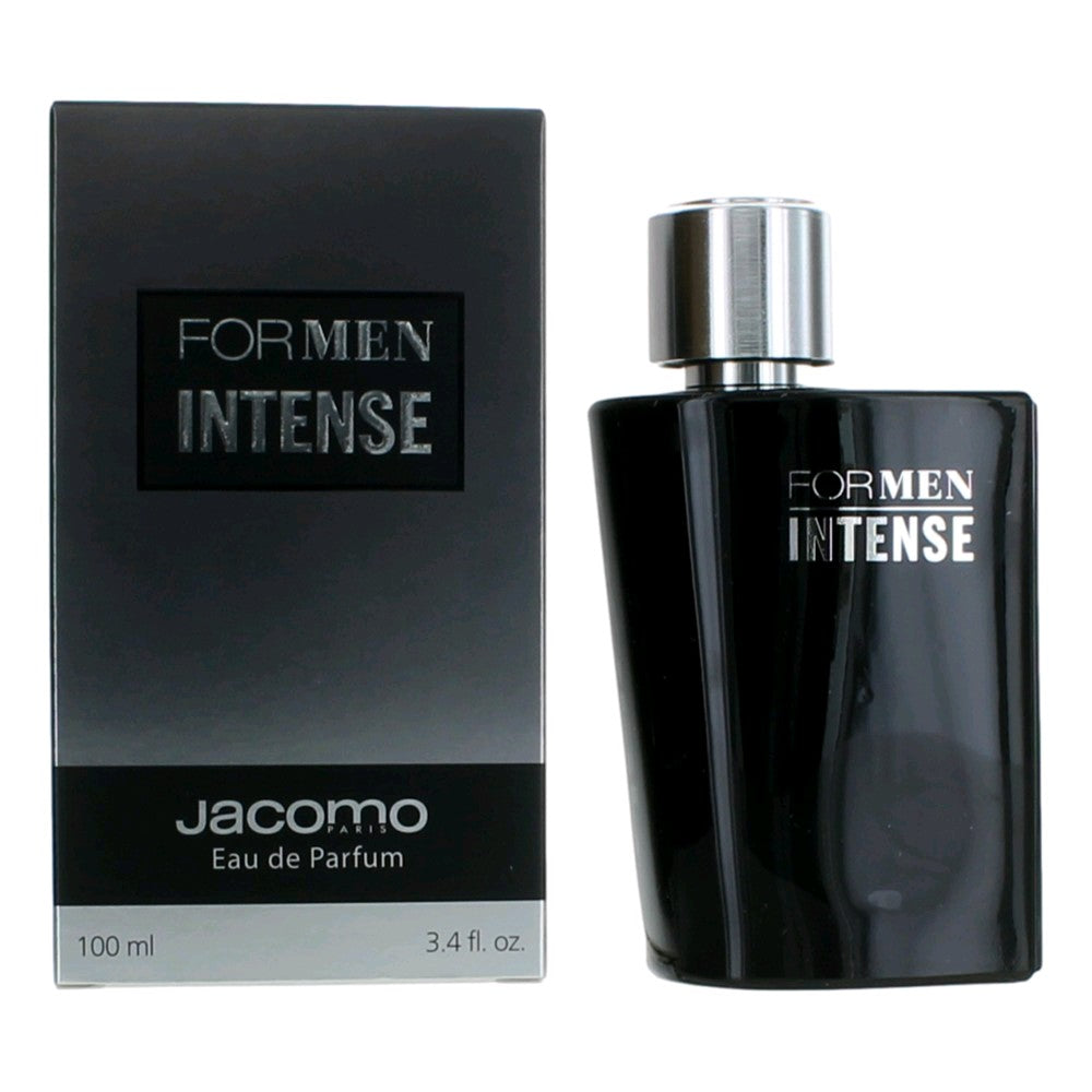 Bottle of Jacomo Intense by Jacomo, 3.4 oz Eau De Parfum Spray for Men