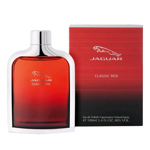 Bottle of Jaguar Classic Red by Jaguar, 3.4 oz Eau De Toilette Spray for Men