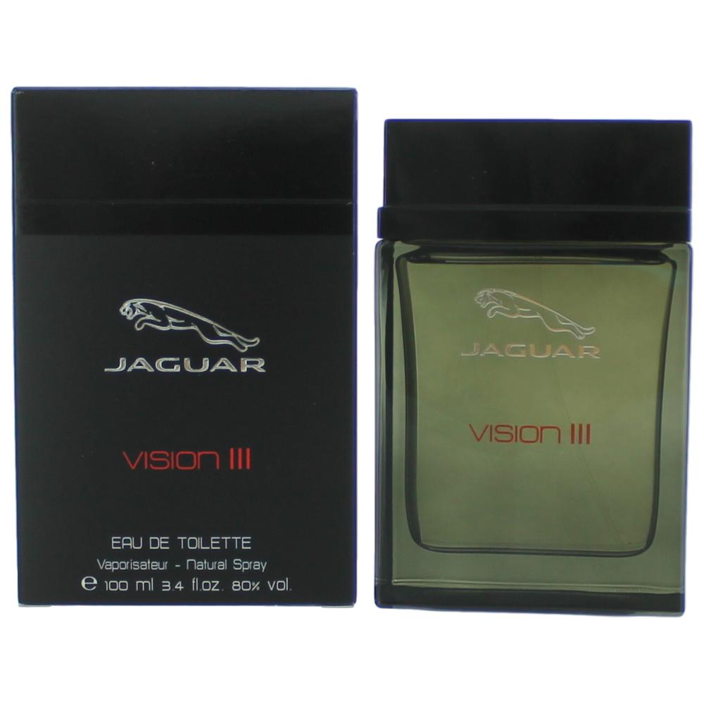 Bottle of Jaguar Vision III by Jaguar, 3.4 oz Eau De Toilette Spray for Men