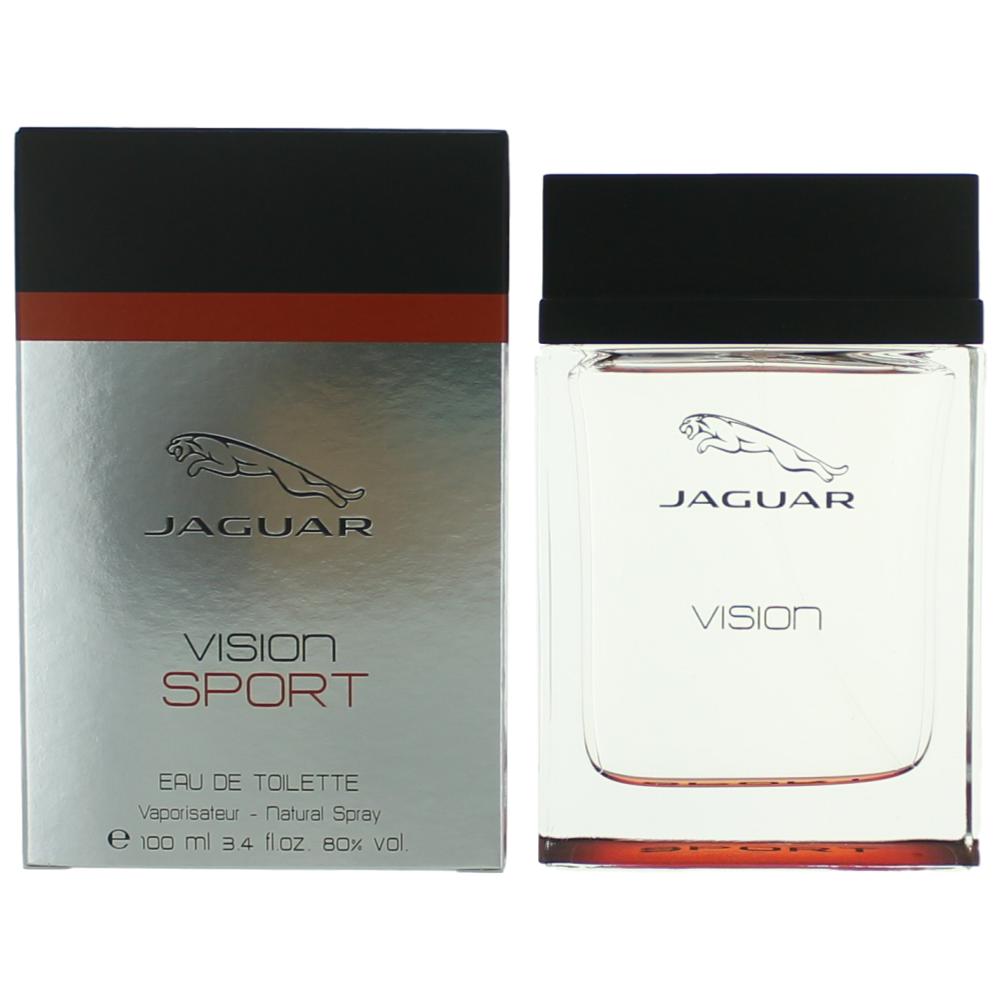 Bottle of Jaguar Vision Sport by Jaguar, 3.4 oz Eau De Toilette Spray for Men