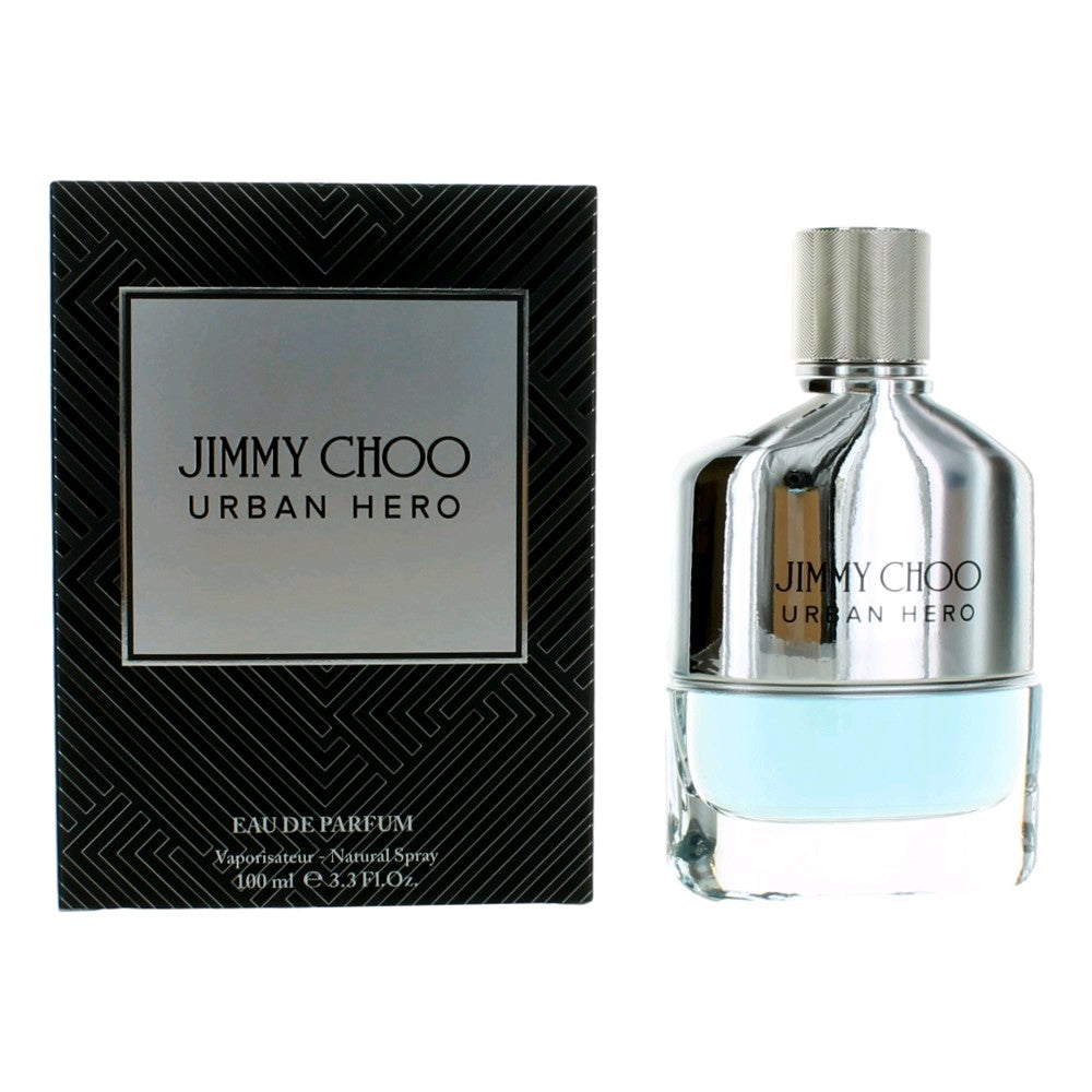 Bottle of Jimmy Choo Urban Hero by Jimmy Choo, 3.3 oz Eau De Parfum Spray for Men