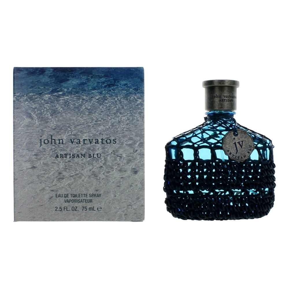 Bottle of John Varvatos Artisan Blu by John Varvatos, 2.5 oz Eau De Toilette Spray for Men