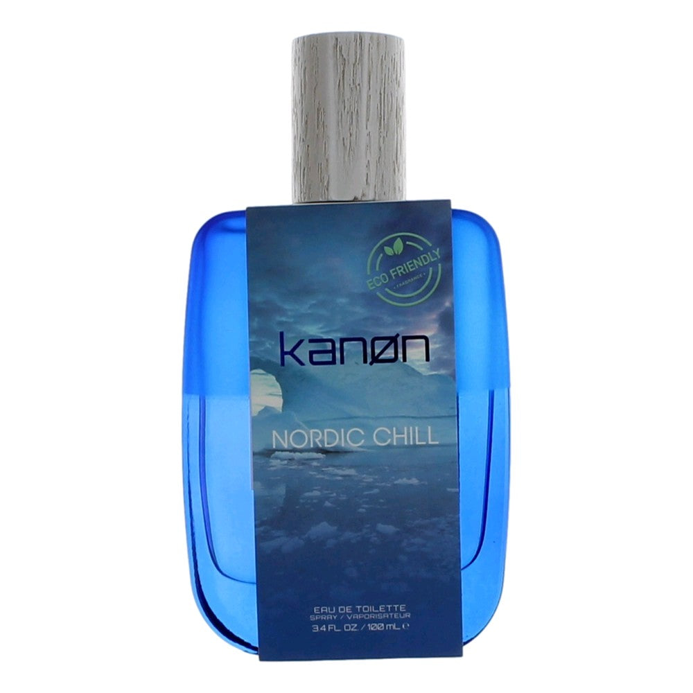 Bottle of Kanon Nordic Chill by Kanon, 3.4 oz Eau De Toilette Spray for Men