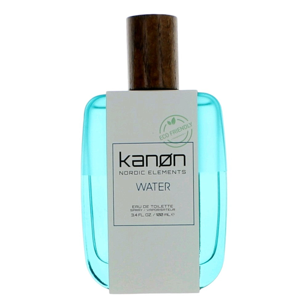 Bottle of Kanon Nordic Elements Water by Kanon, 3.4 oz Eau De Toilette Spray for Men