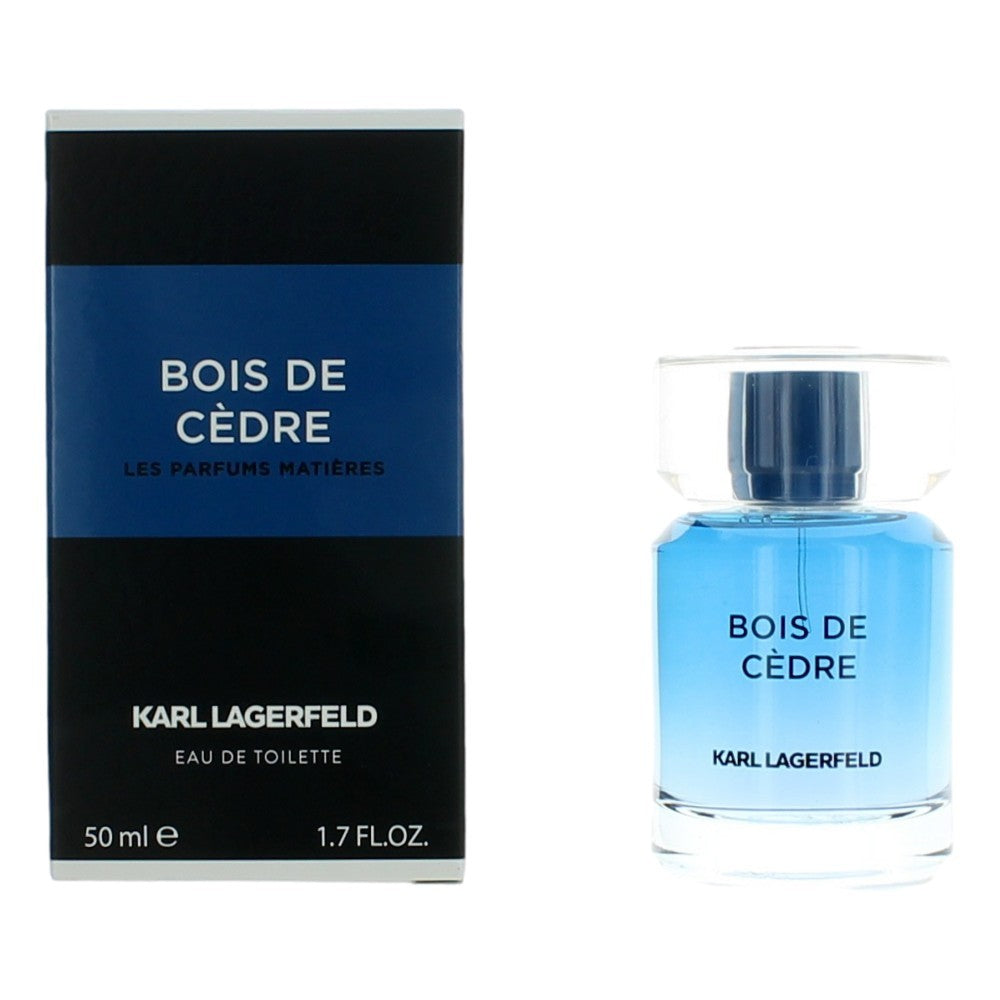 Bottle of Bois De Cedre Parfum by Karl Lagerfeld, 1.7 oz